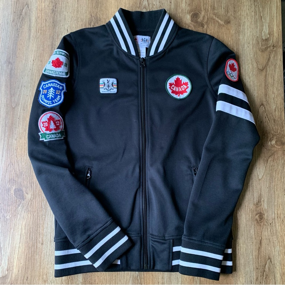 HBC 2012 London Olympic Jacket Canada Hudson Bay Co Womens Small
